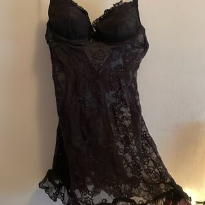 Floral slip and thong